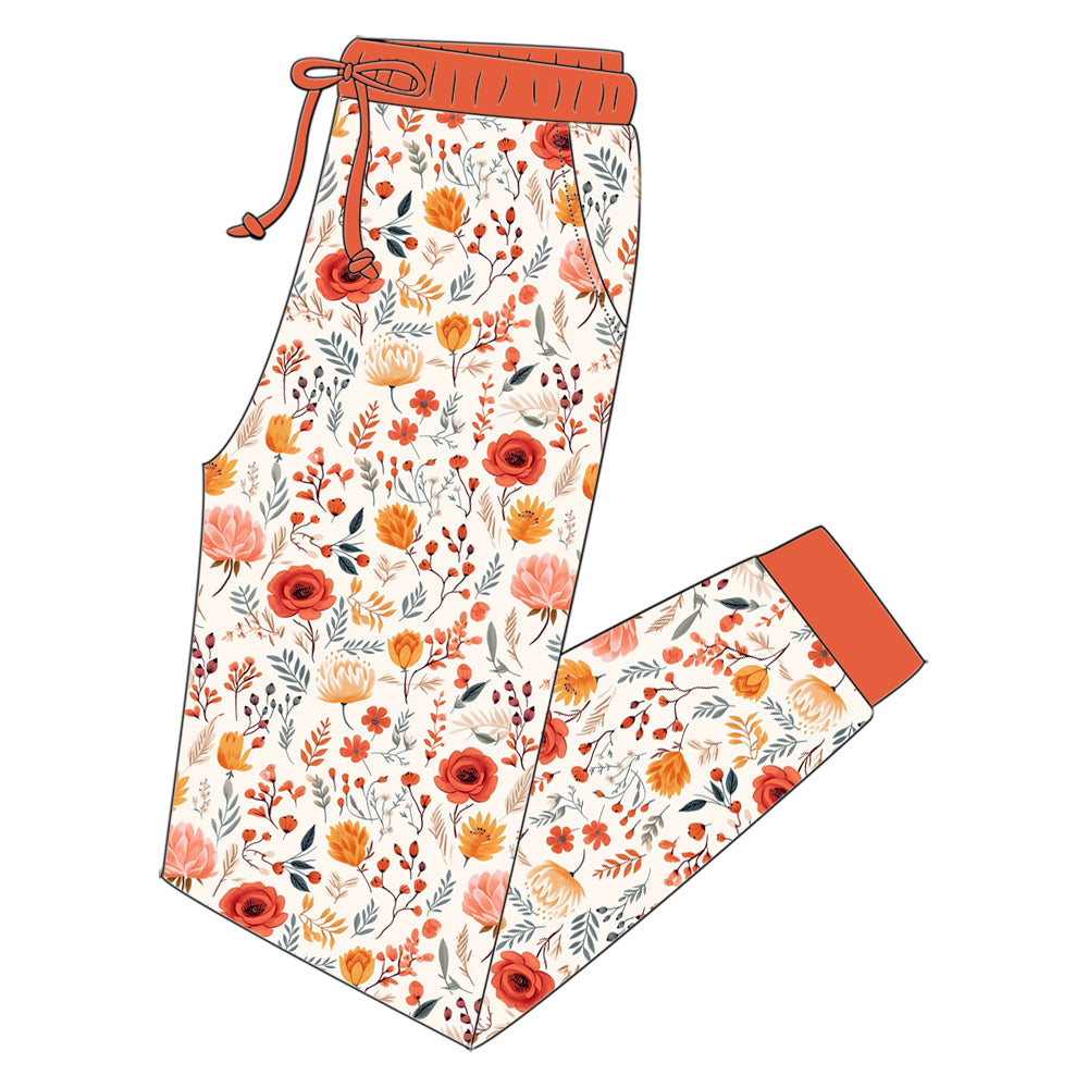 Fall Floral Joggers