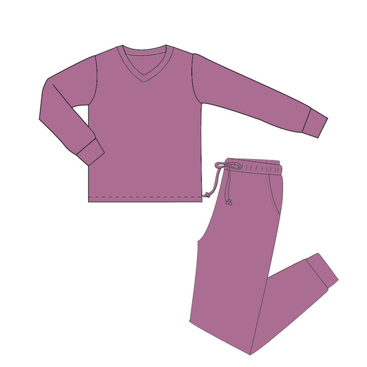 Dusty Mauve Set Long Sleeve