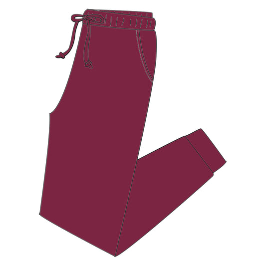 Deep Maroon Joggers