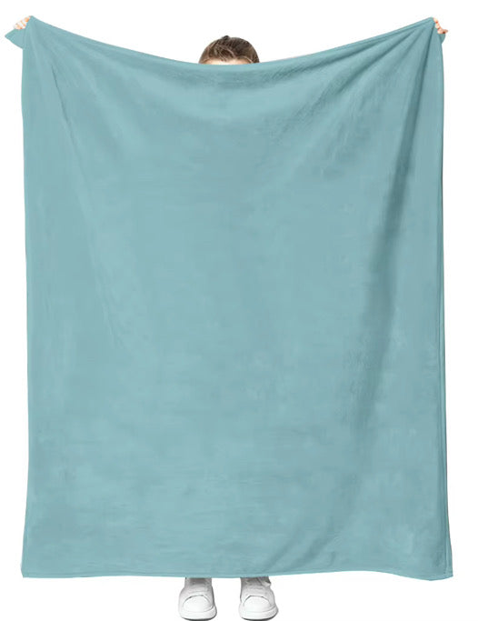 Aqua Plush Blanket