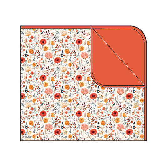 Fall Floral Blanket- Small