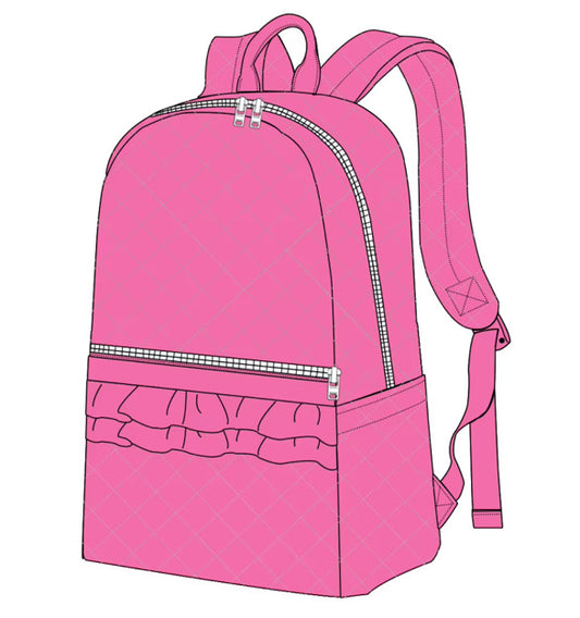 Pink backpack