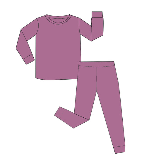 Dusty Mauve Jogger Set Long Sleeve