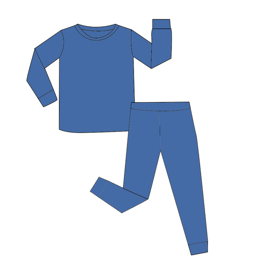Blue Two Piece Set Long Sleeve