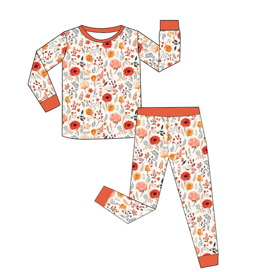 Fall Floral Two Piece Long Sleeve