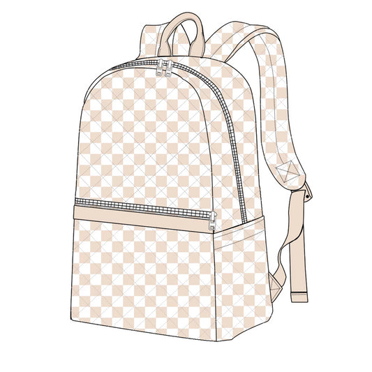 Beige checkered