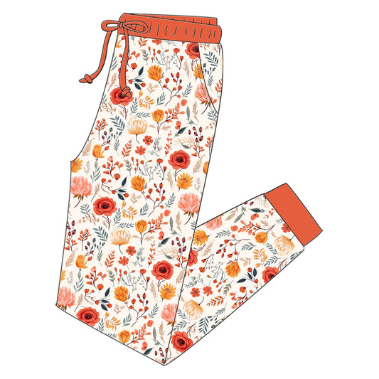 Fall Floral Joggers